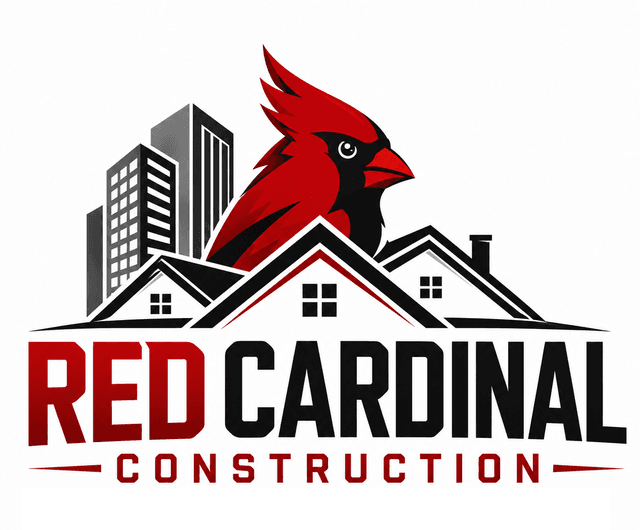 Red Cardinal Construction Logo
